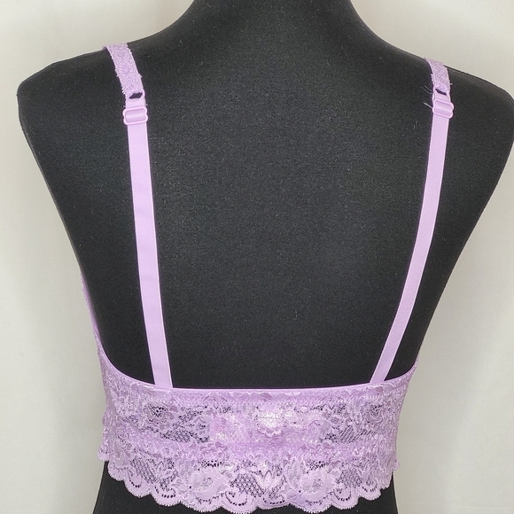 Cosabella Never Say Never Sweetie Soft Bra Camisol Icy Violet - Size XL - Picture 7 of 13